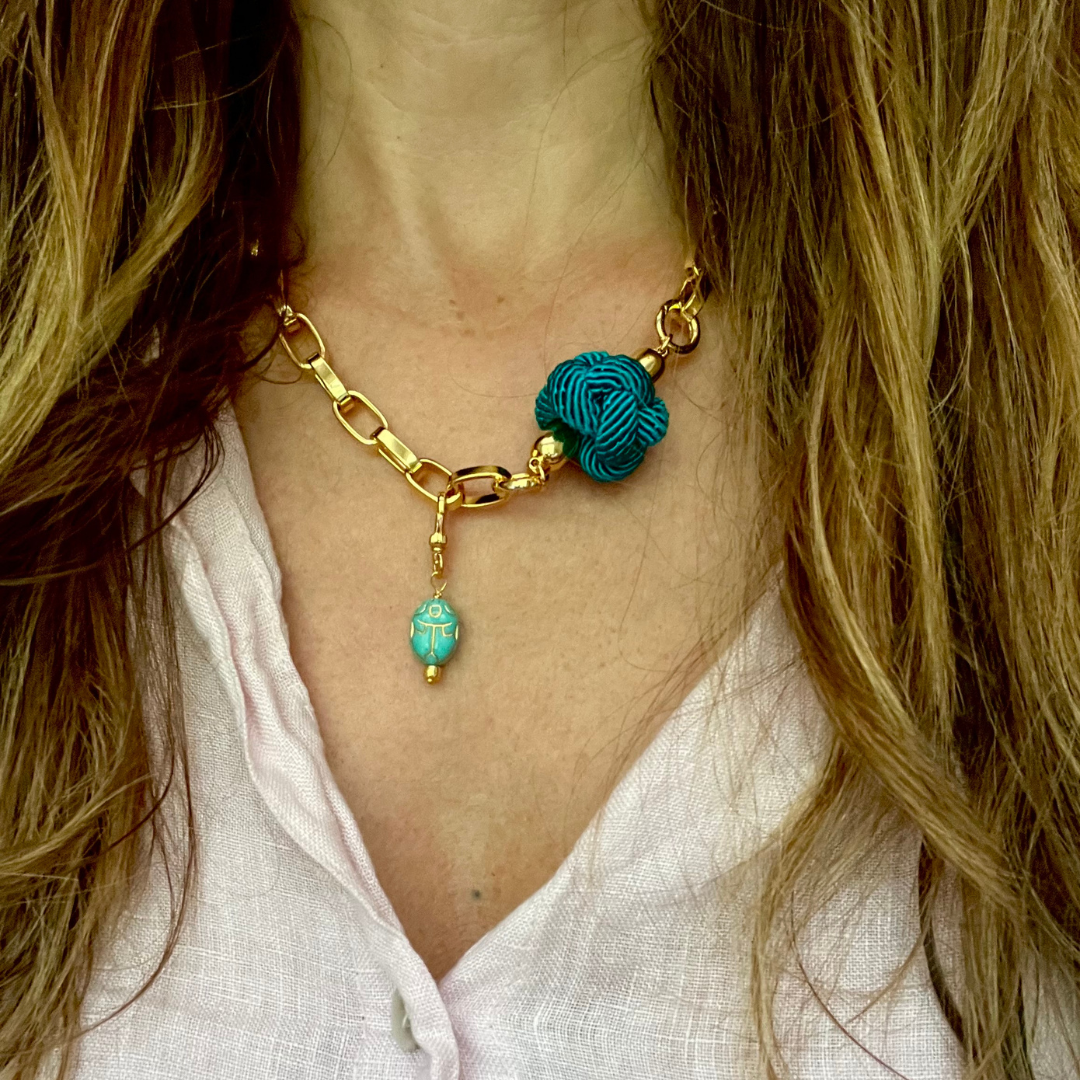 Switcheroo Divinity Knot Necklace, Silk