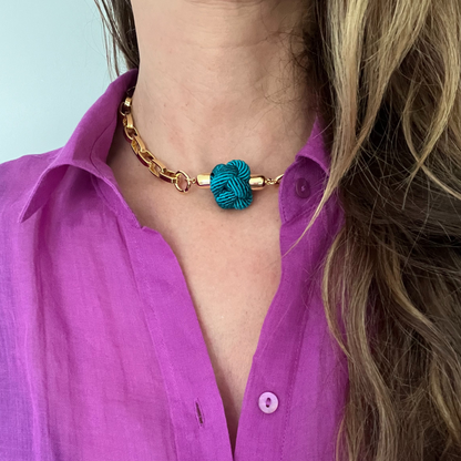 Switcheroo Divinity Knot Necklace, Silk