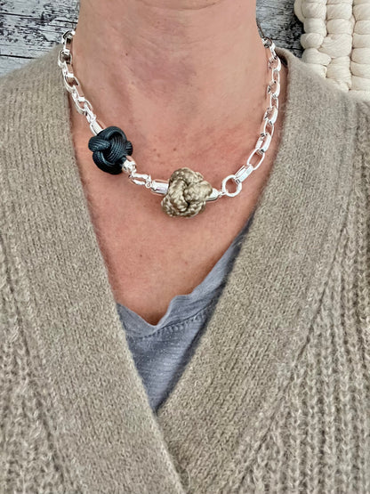 Switcheroo Divinity Knot Necklace, Nautical Line
