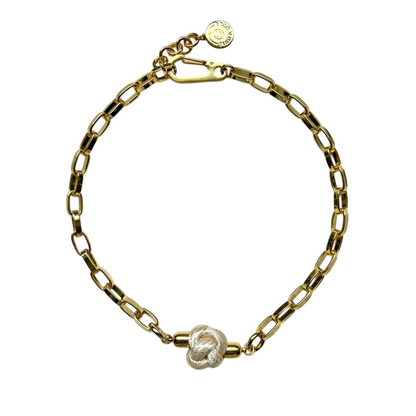 Switcheroo Divinity Knot Necklace, Metallic