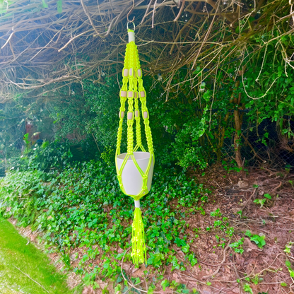 Plant Hanger, Neon Yellow