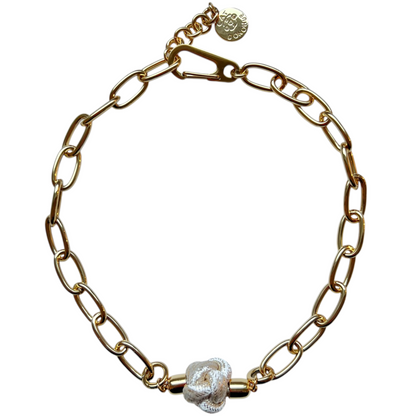 Switcheroo Divinity Knot Necklace, Metallic