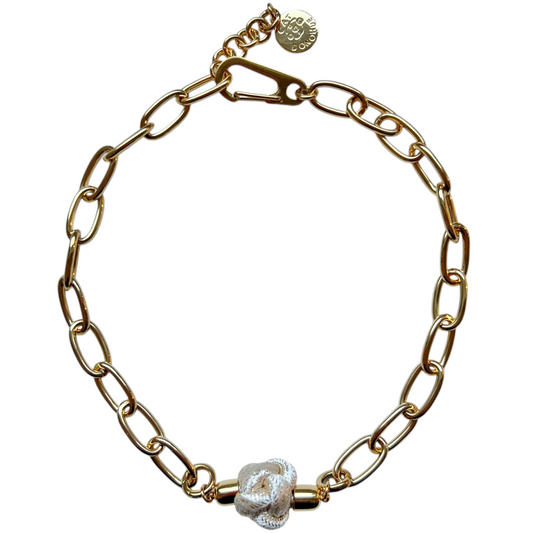 Switcheroo Divinity Knot Necklace, Metallic