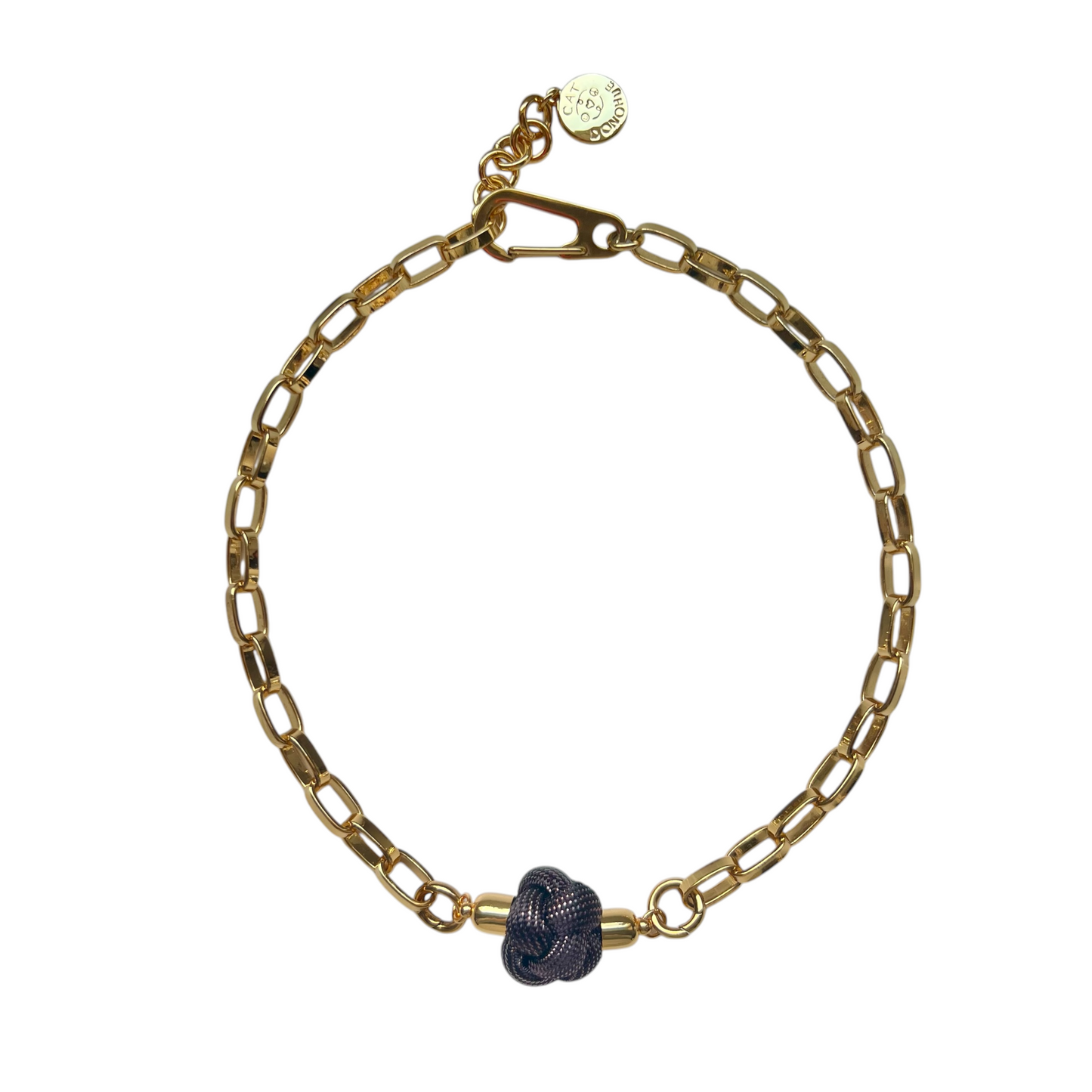 Switcheroo Divinity Knot Necklace, Metallic